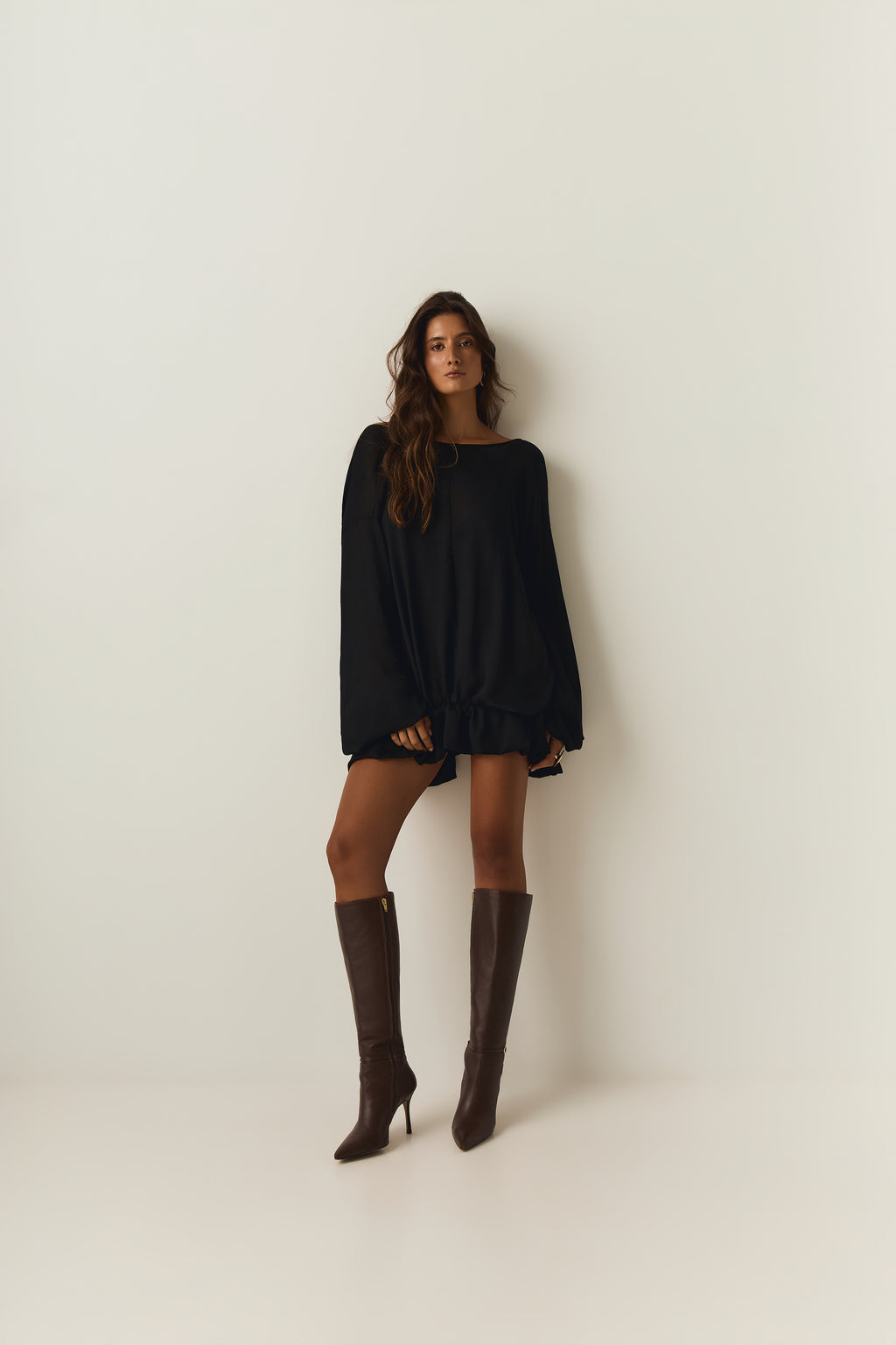 Vestido Manga Longa Sereno