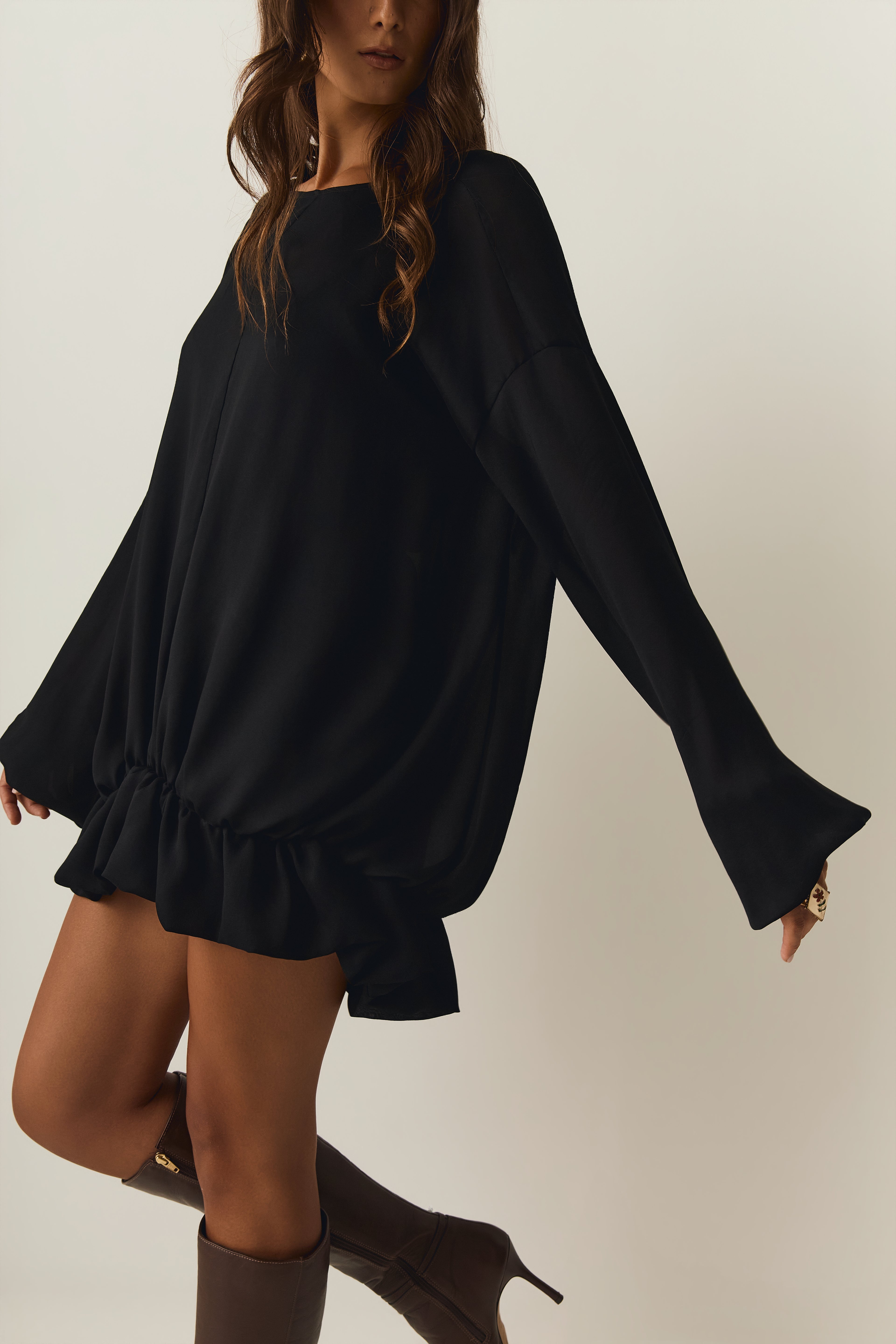 Vestido Manga Longa Sereno