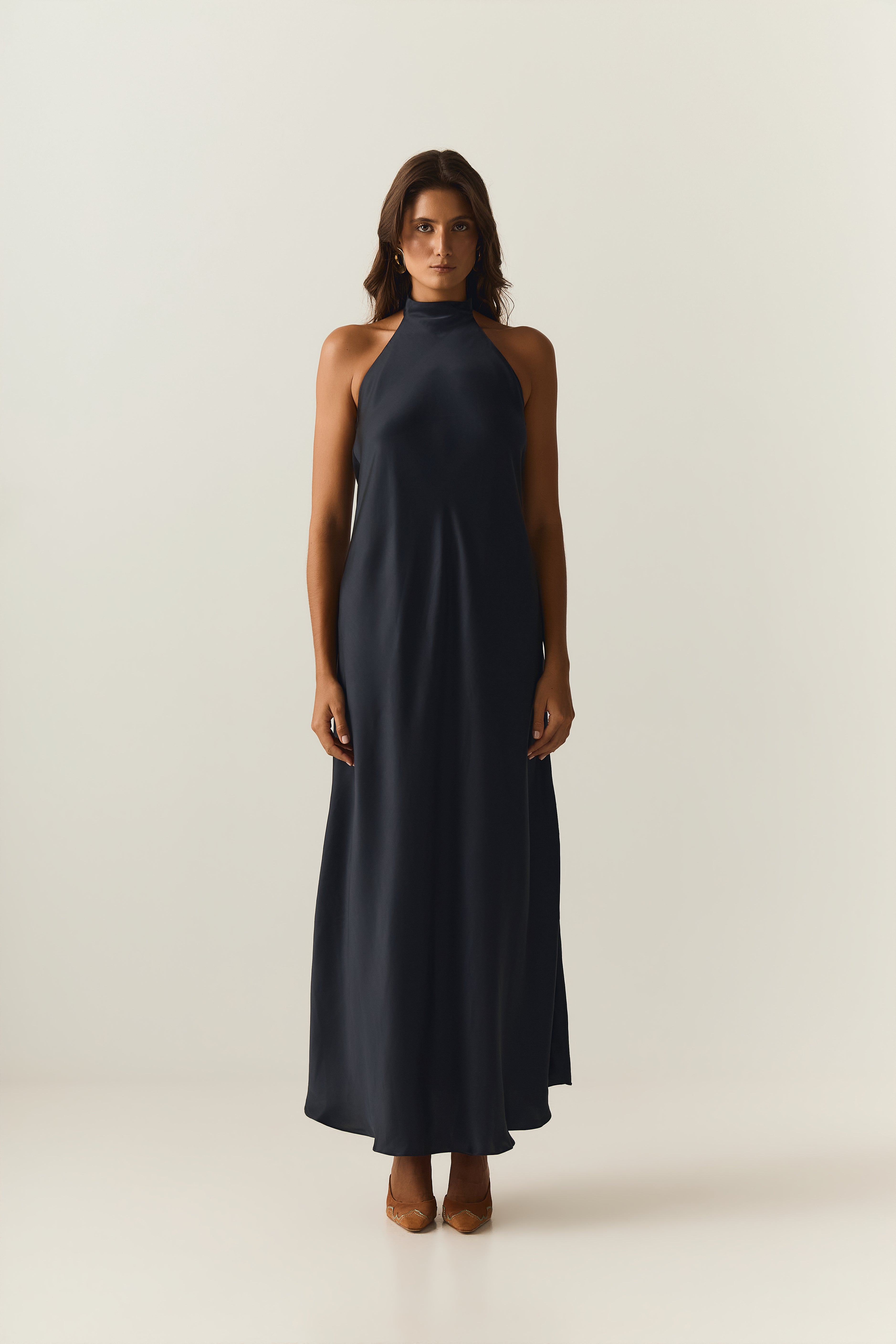 Vestido Seda Colina