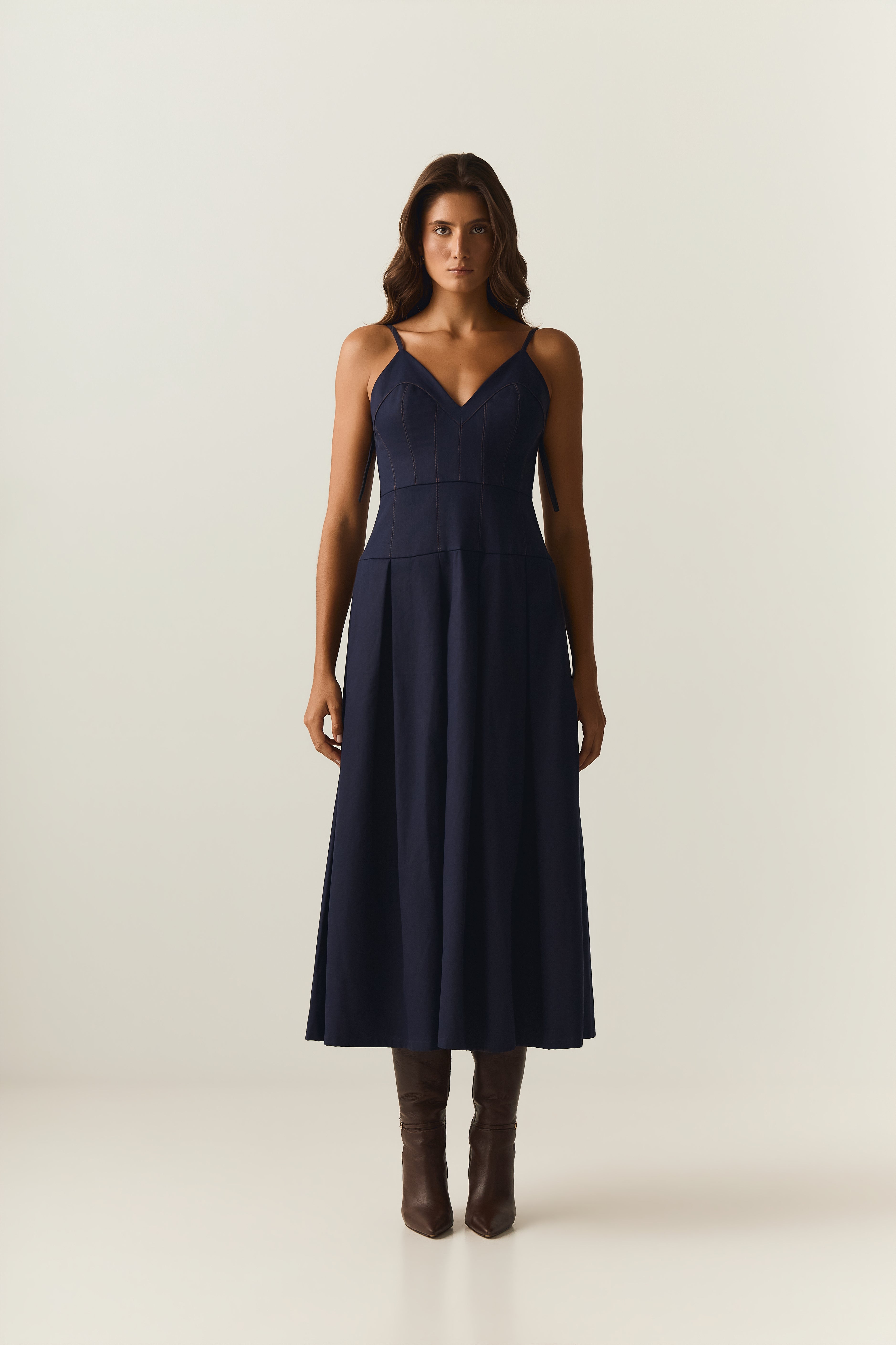 Vestido Sarja Estância