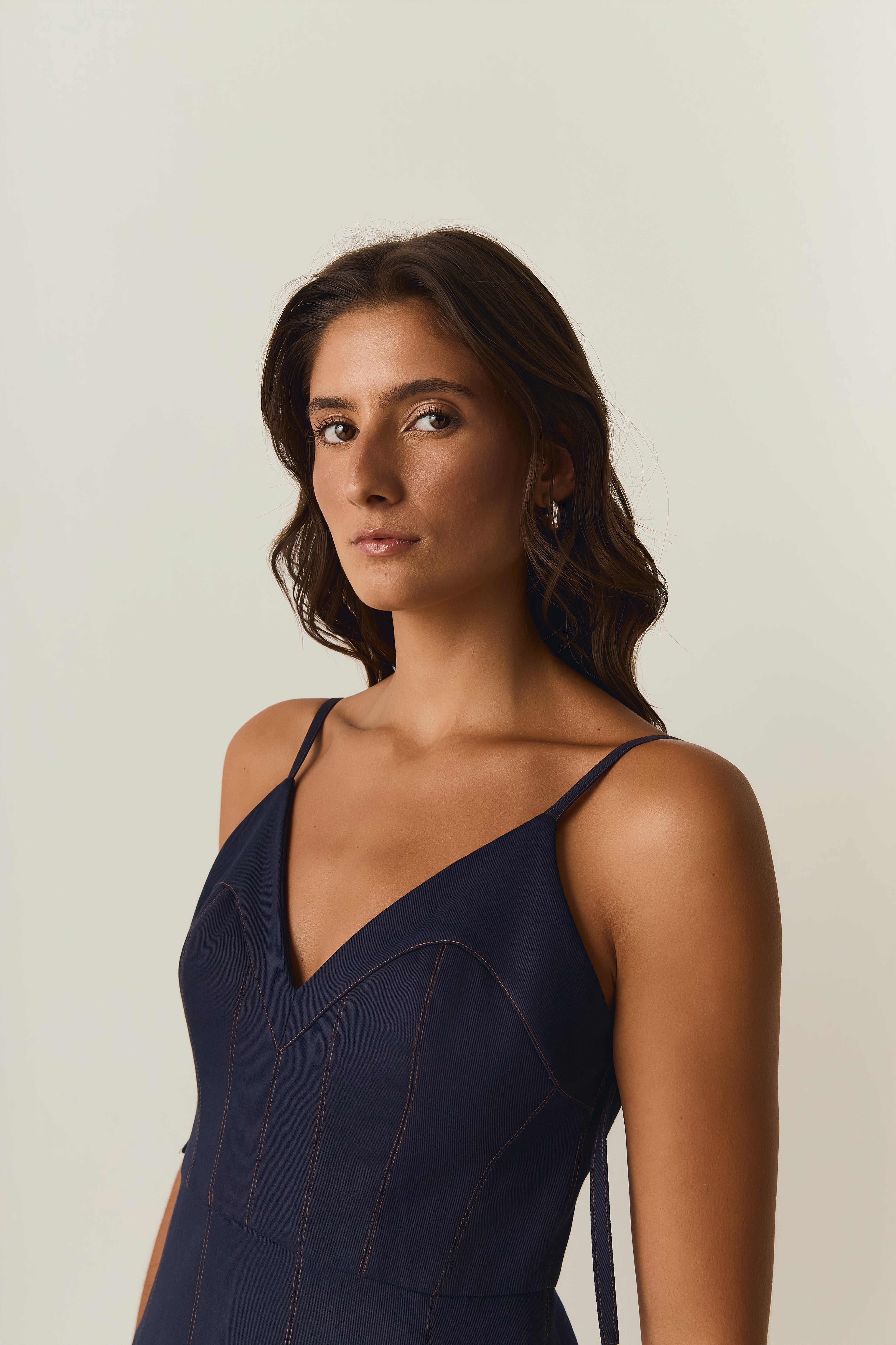 Vestido Sarja Estância